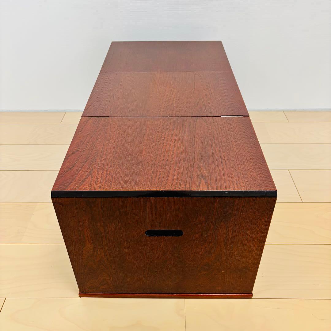 折り畳み式 文机 和机　引出し 抽斗 3段　昭和レトロ　アンティーク