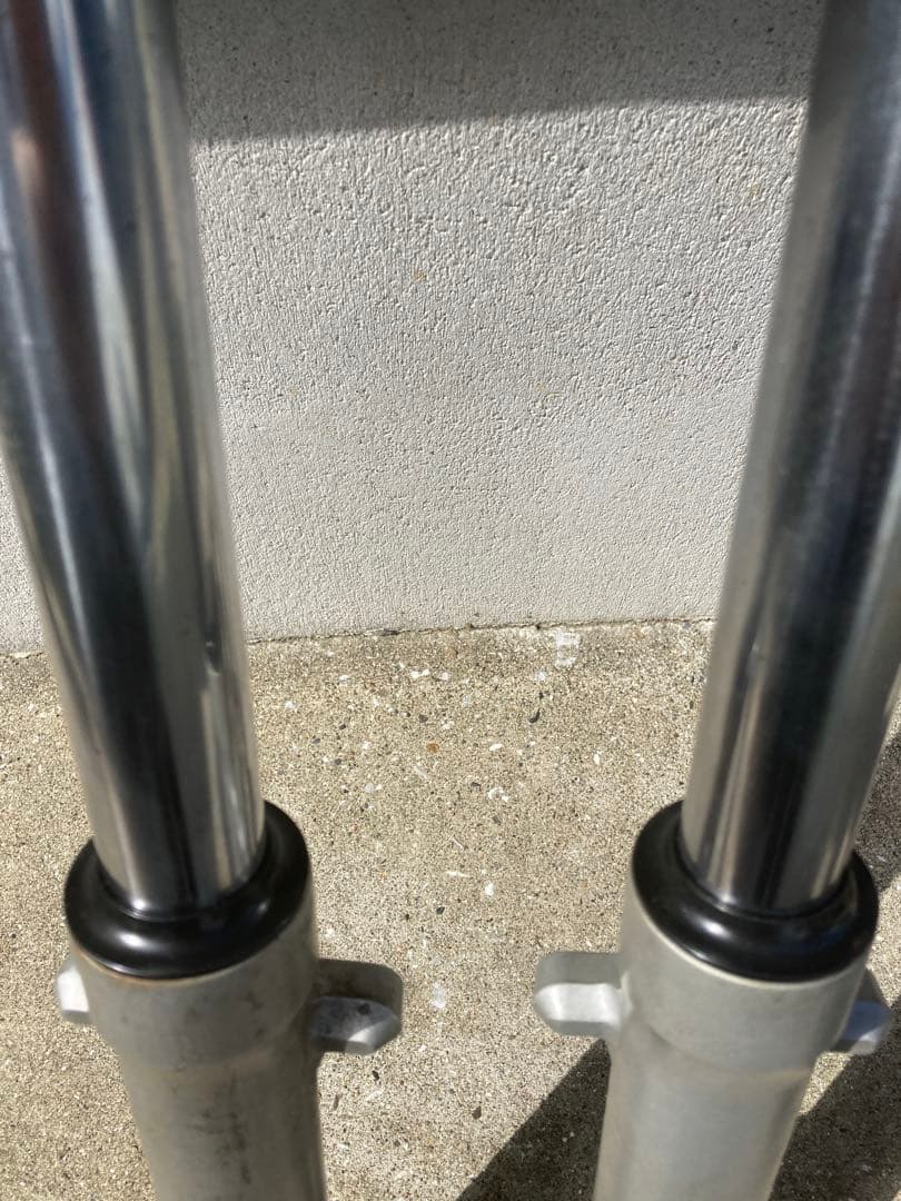 美品 NS-1 フロントフォーク 曲がり確認　シートパイプ加工済 画像　流用