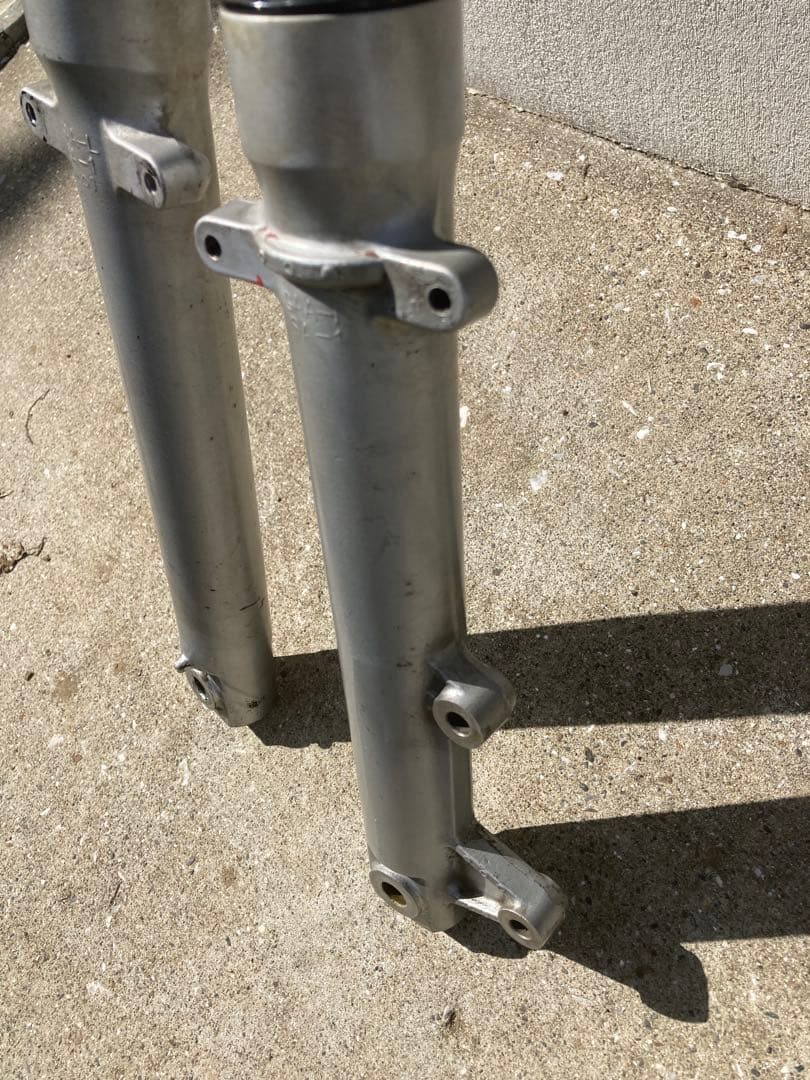 美品 NS-1 フロントフォーク 曲がり確認　シートパイプ加工済 画像　流用