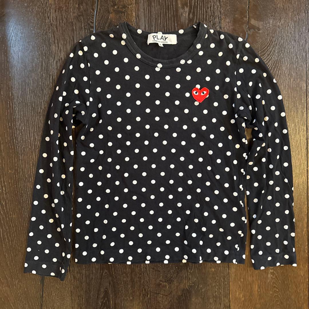 PLAY COMME des GARCONS ドット柄 ロンt コムデギャルソン
