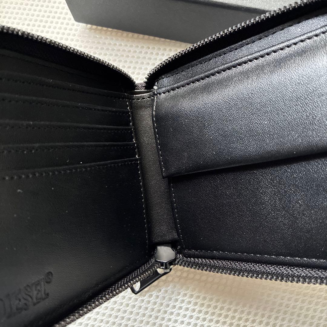 新品　DIESEL ディーゼル　二つ折り財布　ラウンドジップ財布