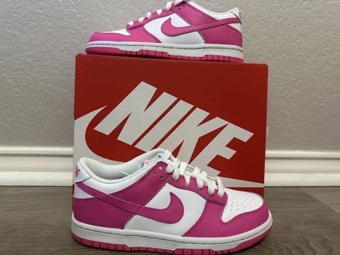 NIKE GS DUNK LOW ピンク 25cm