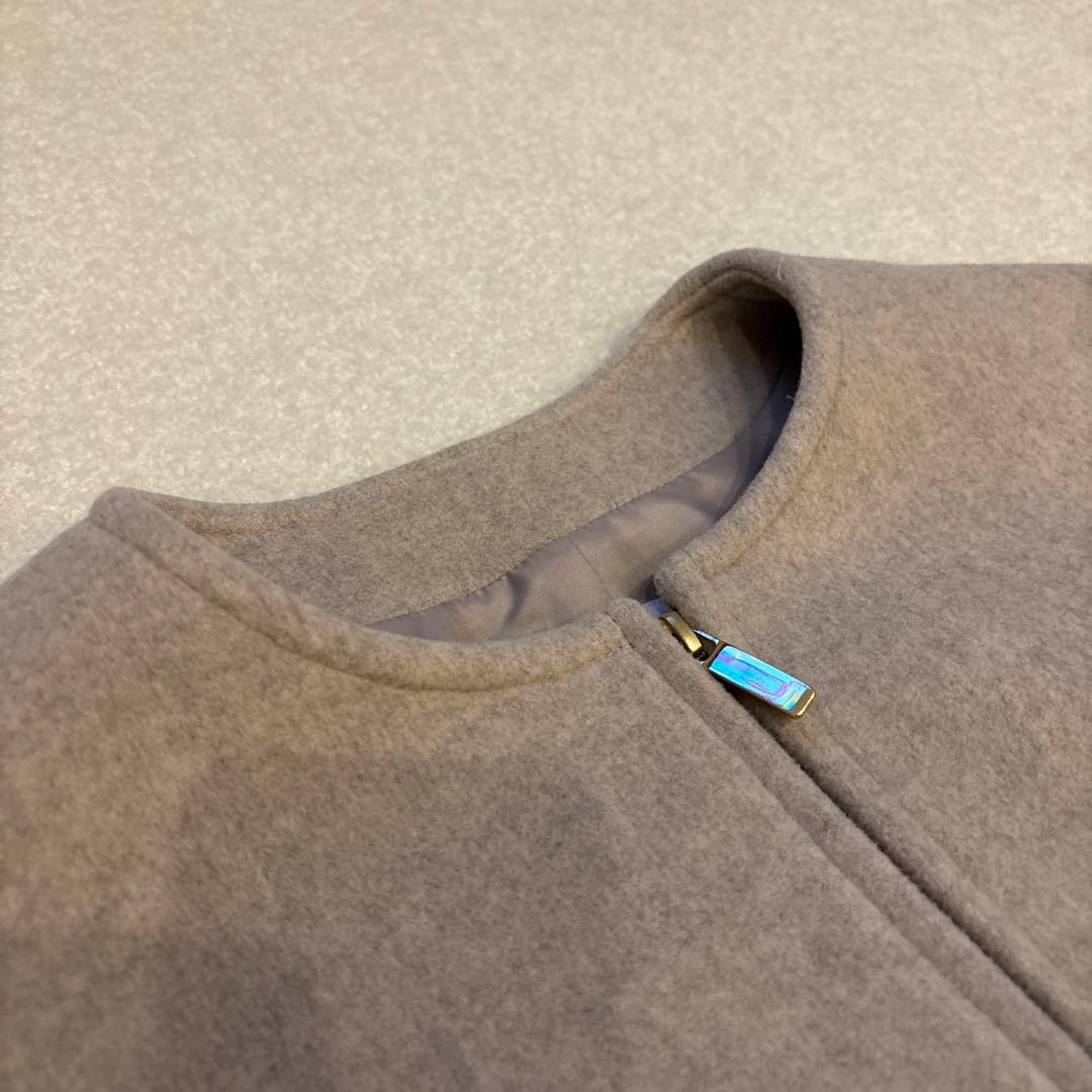 Noble MTRカラーレスジップショートコート　ノーブル　36号