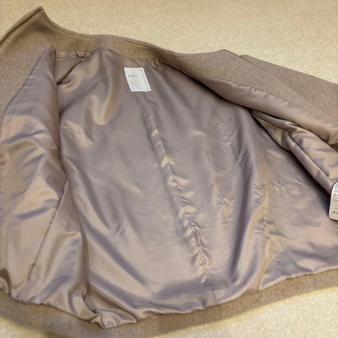 Noble MTRカラーレスジップショートコート　ノーブル　36号