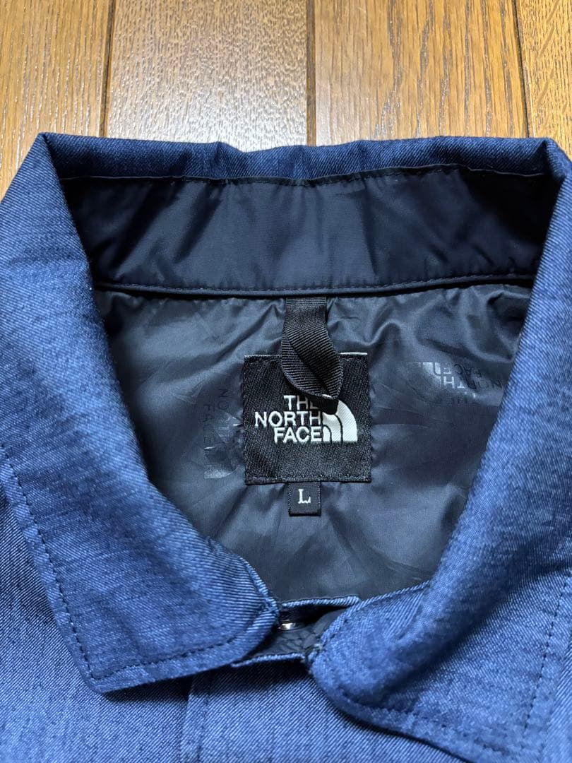 ノースフェイス GTXデニムコーチジャケット IDナイロンインディゴデニム　L