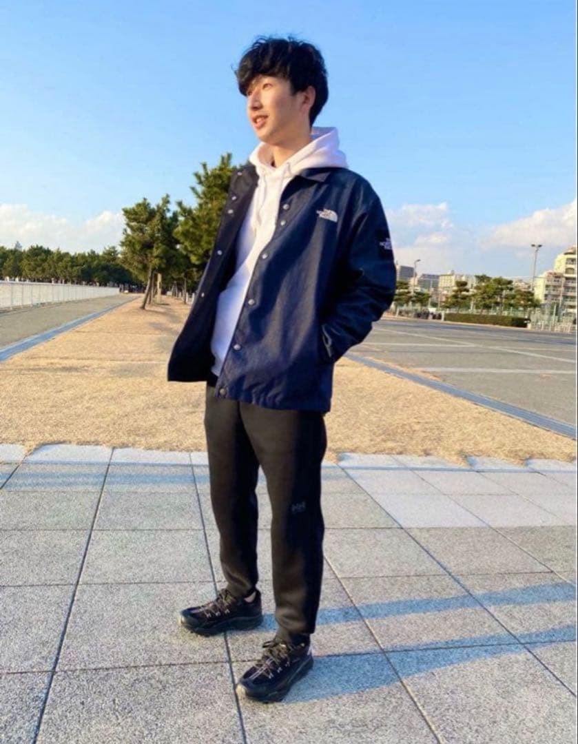 ノースフェイス GTXデニムコーチジャケット IDナイロンインディゴデニム　L