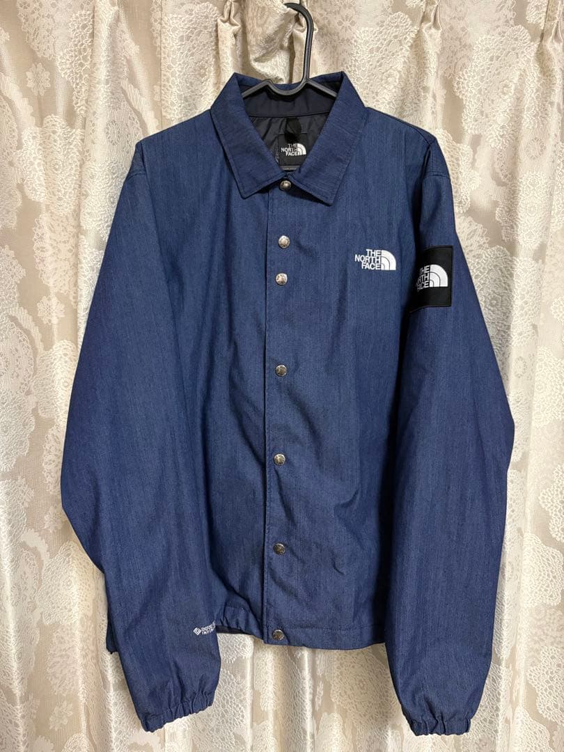 ノースフェイス GTXデニムコーチジャケット IDナイロンインディゴデニム　L