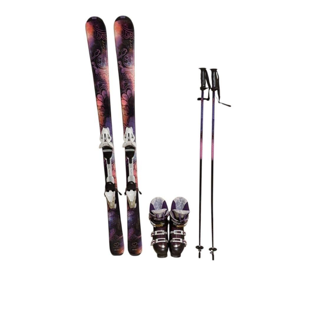 すぐ発送♡ HEART ジュニアスキー 145cm ブーツ25cm 4点セット