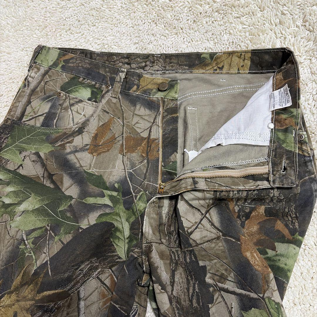 【極美品】ラングラー 迷彩 リアルツリー カモ パンツ USA製 ハンティング