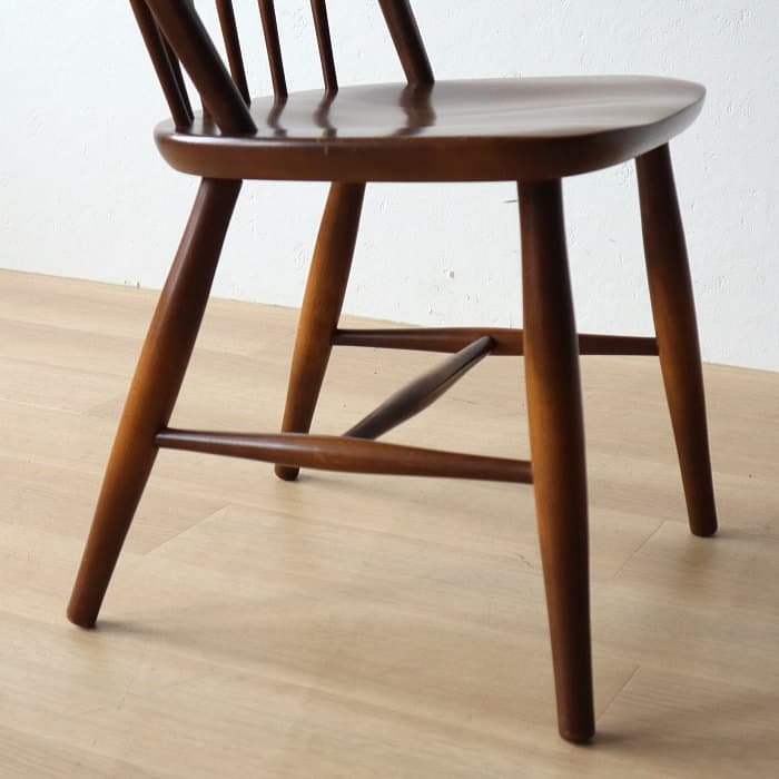 アンティーク 飛騨産業 キツツキ ウィンザーチェア ブナ材 無垢材②