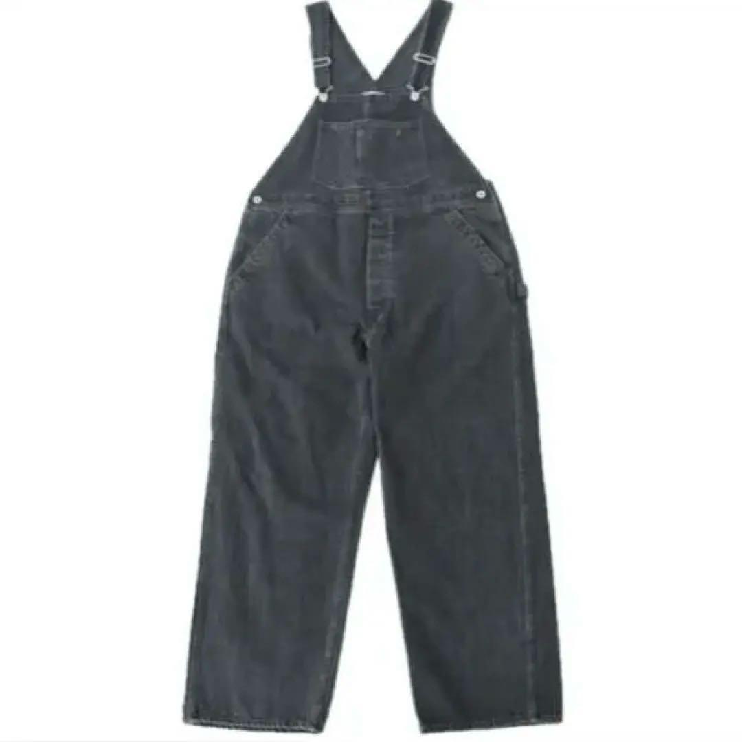 12oz Overall/12オンスオーバーオール　ブラックデニムサロペット