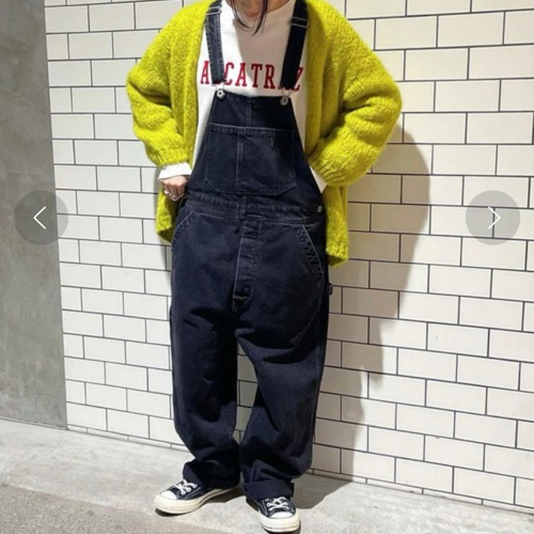 12oz Overall/12オンスオーバーオール　ブラックデニムサロペット