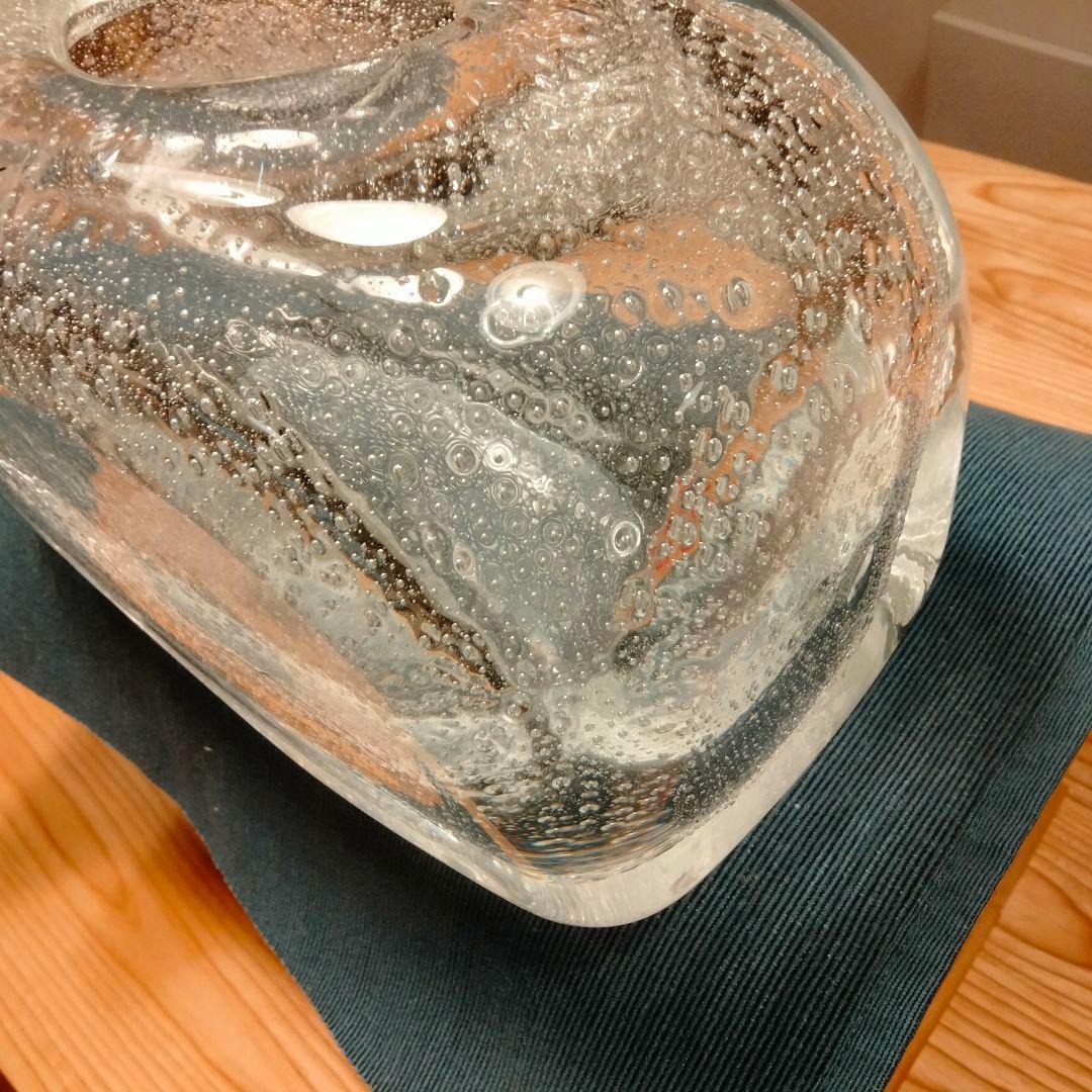 希少　Ju.　honour 吹きガラス　フラワーベース