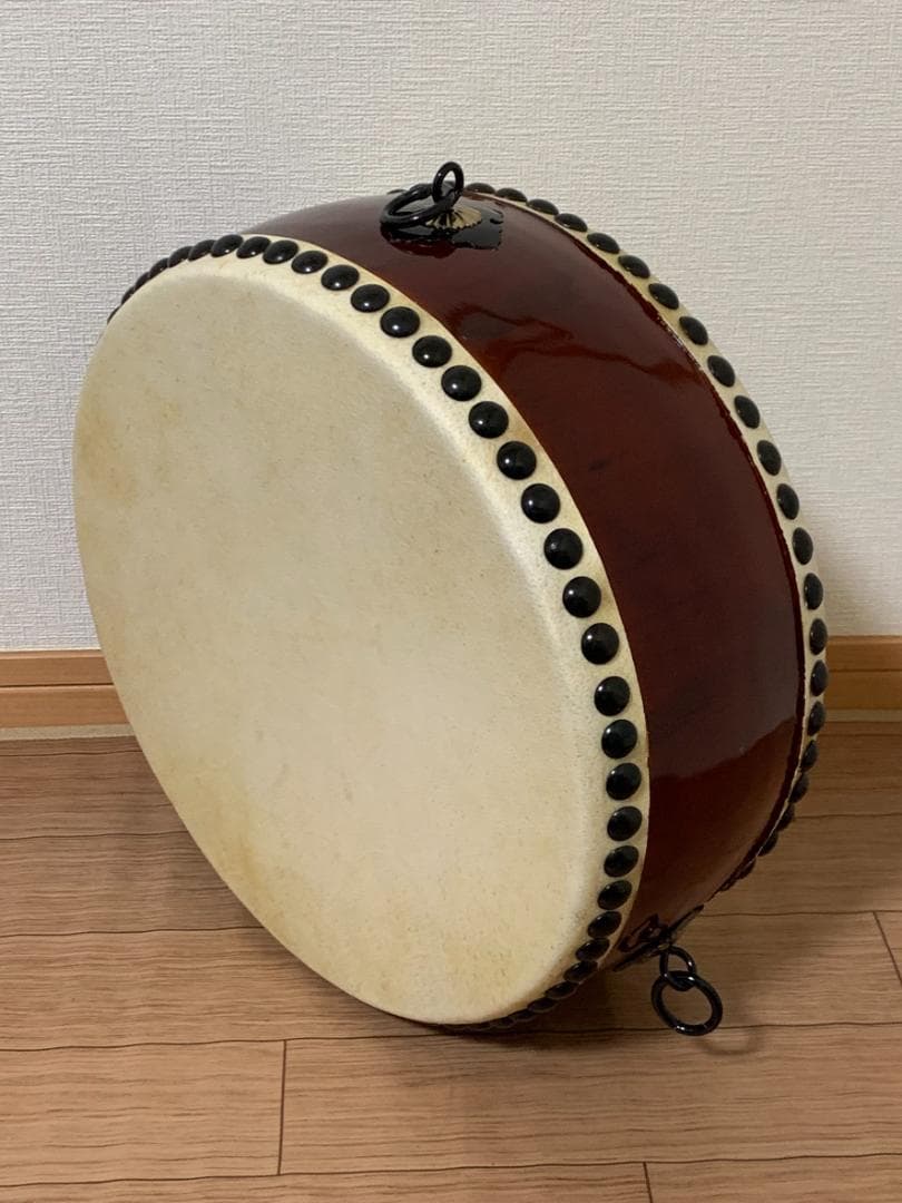 合計35,750円 諏訪工芸 松材 平太鼓 1.2尺 台座バチ専用ケース付き