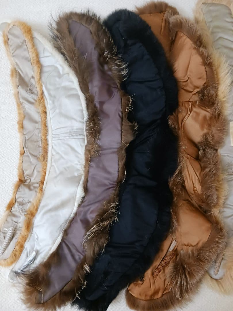 毛皮ファー襟巻きティペットマフラー&カフス17点セットまとめ売りSAGAFOX