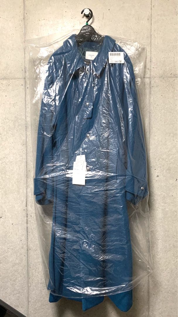 新品：Ameri SOFT WOOL BAL COLLAR COAT ブルー 青