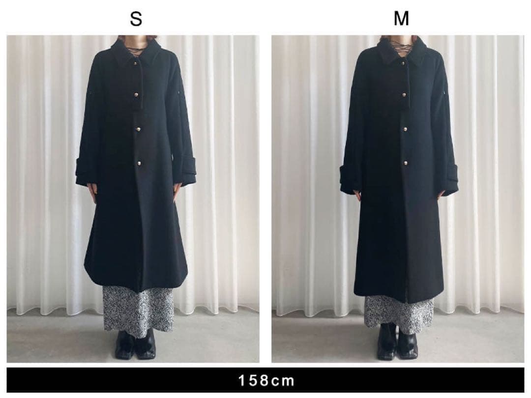 新品：Ameri SOFT WOOL BAL COLLAR COAT ブルー 青