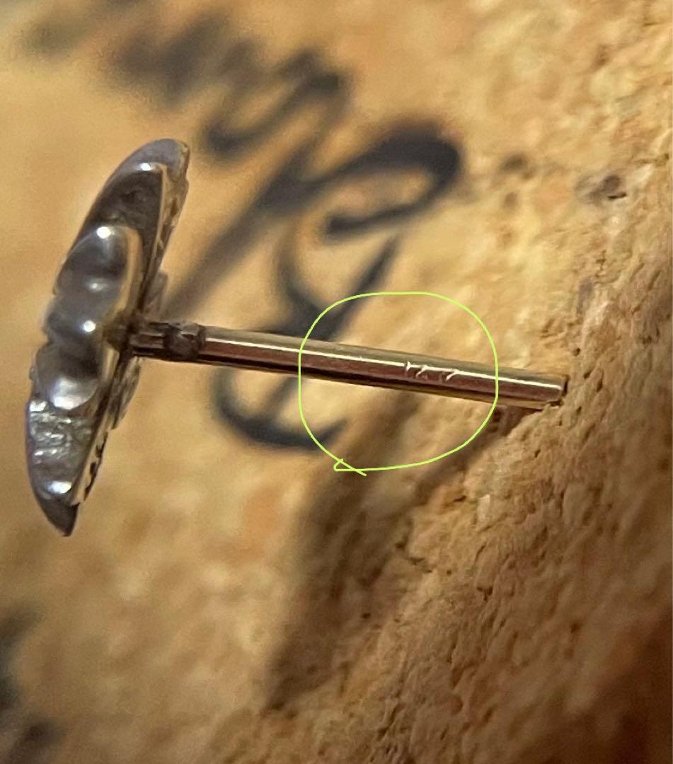 クロムハーツ　ピアス　925 シルバー　CHROME HEARTS ダイヤ入