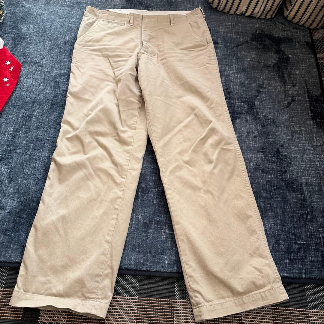 Real McQueen ベージュ チノパン 34
