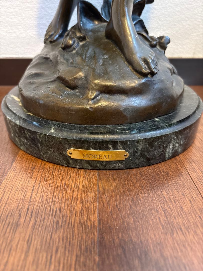 マ*ル様 美品　ブロンズ像(オーギュスト・モロー) 彫刻