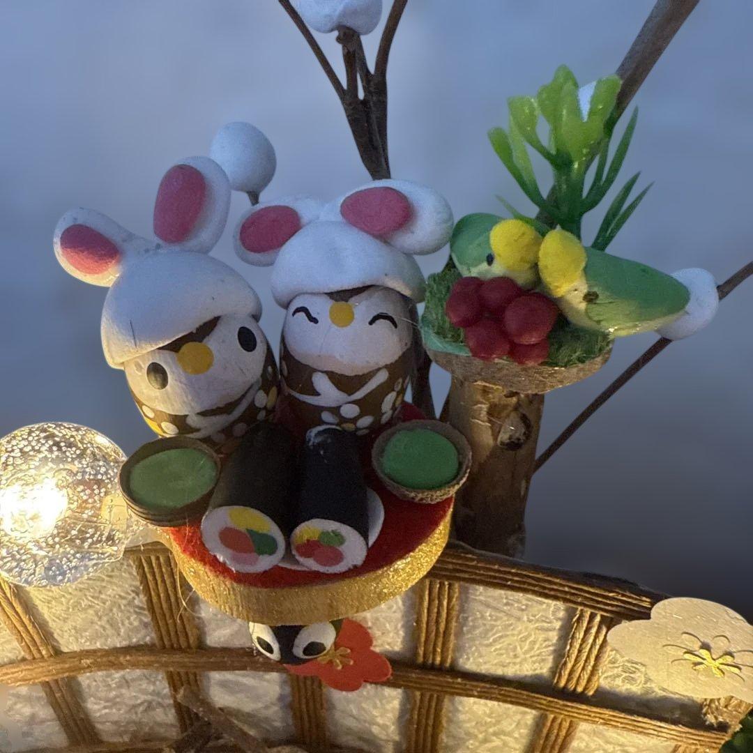 どんぐりアート♡タペストリー風節分＆節分オブジェ♡