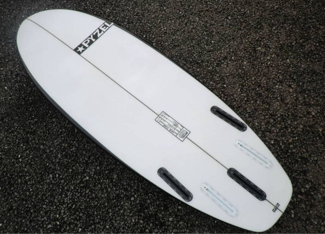 PYZEL ショートボード ホワイトタイガー　5’0”
