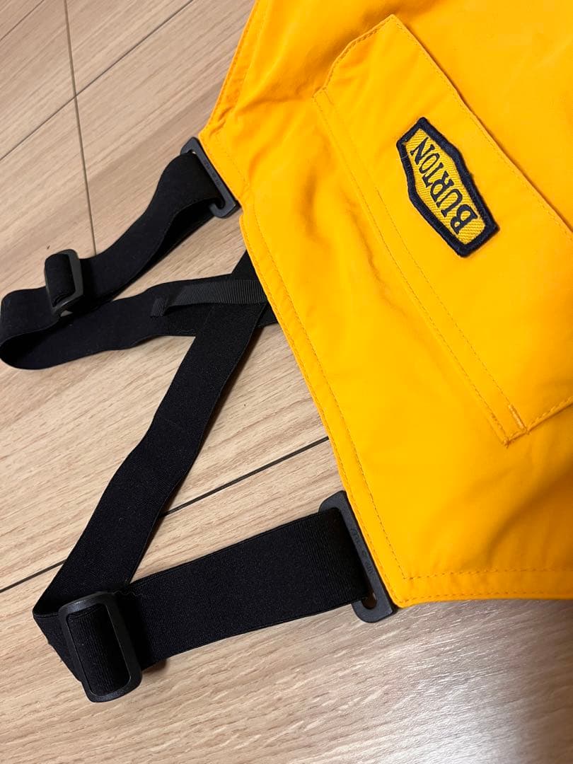 BURTON スノーボード ビブパンツ kids サイズL（150㎝） イエロー