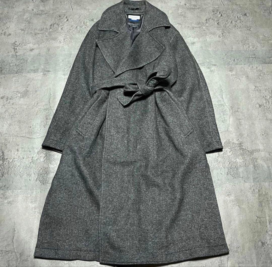 メゾンスペシャル MANTECO ヘリンボーン　チェスターコート　00.