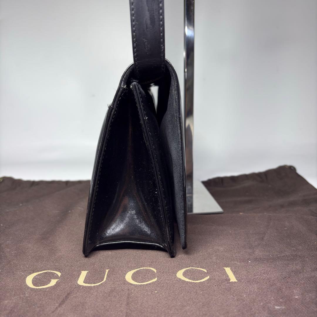 GUCCI ホースビットショルダーバッグクラッチバッグ　パテントレザー 2way