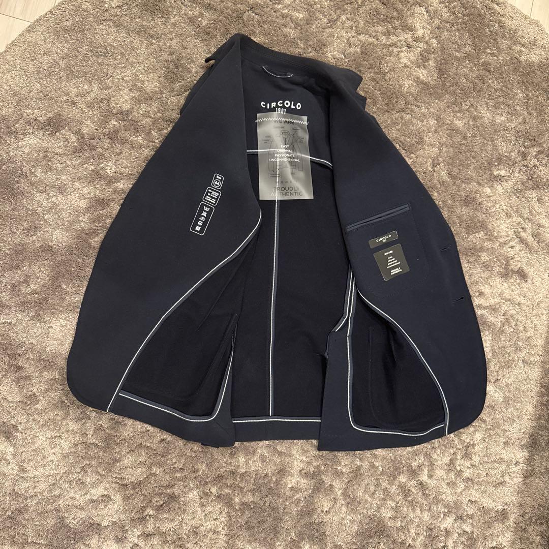 【美品】CIRCOLO ネイビー ジャージー　セットアップ