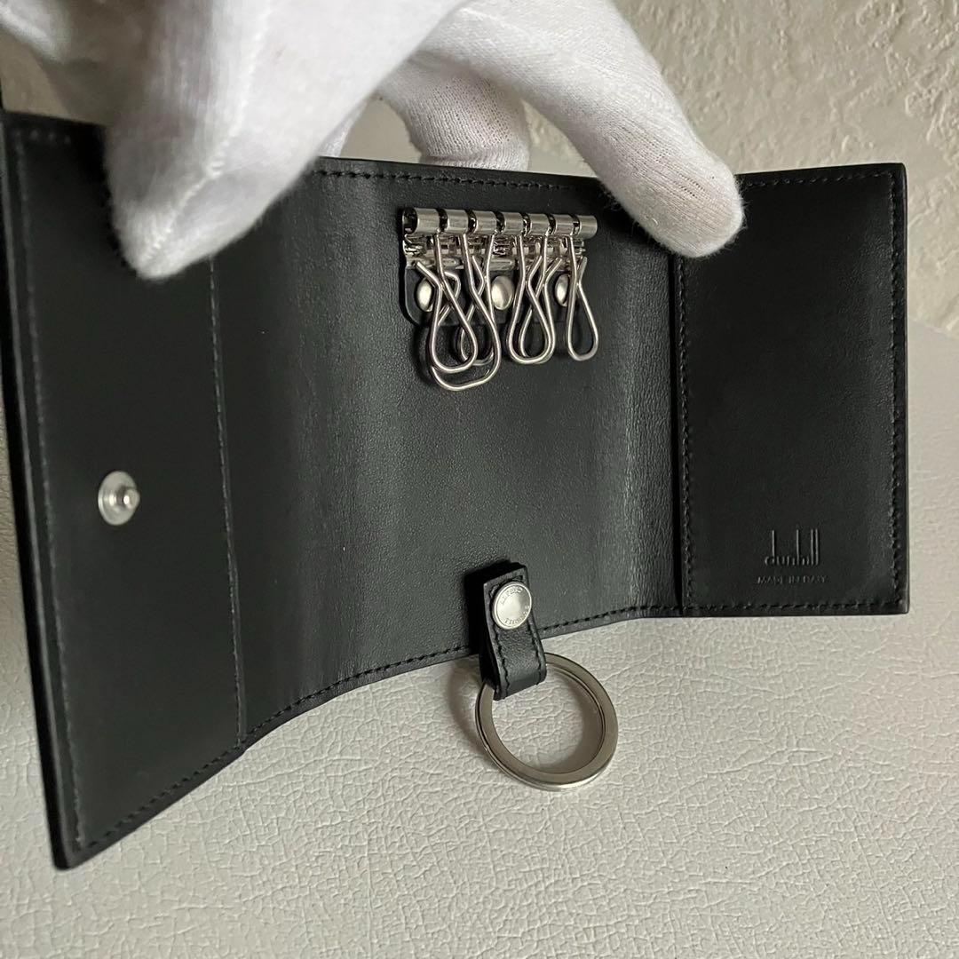 現行モデル 極美品 dunhill ダンヒル ローラガス キーケース 6連 黒