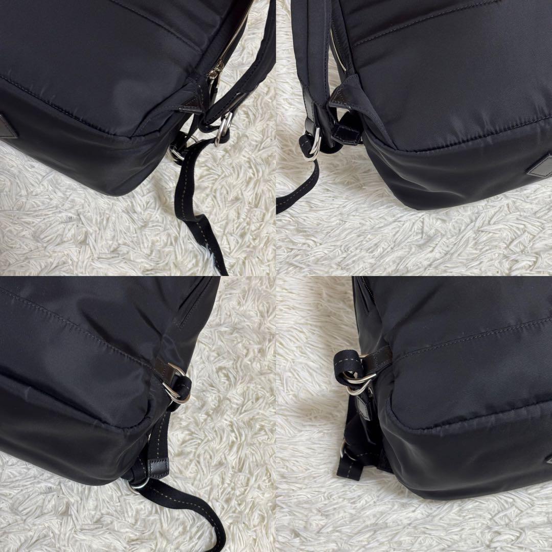 ダンヒル ガーズマン リュック バックパック A4可 大容量 黒 2層 近年