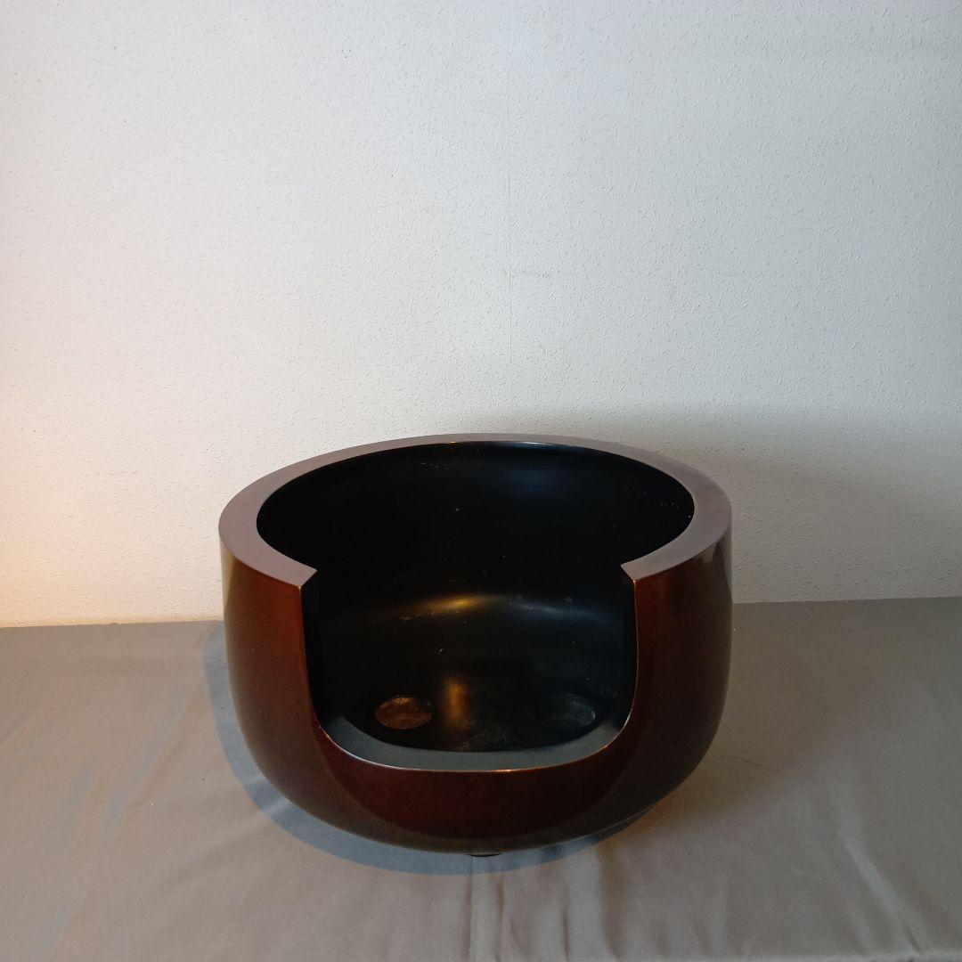 最後値下げ茶道具　(釜師)吉羽與兵衛作　唐金道安風炉　五徳付　共箱