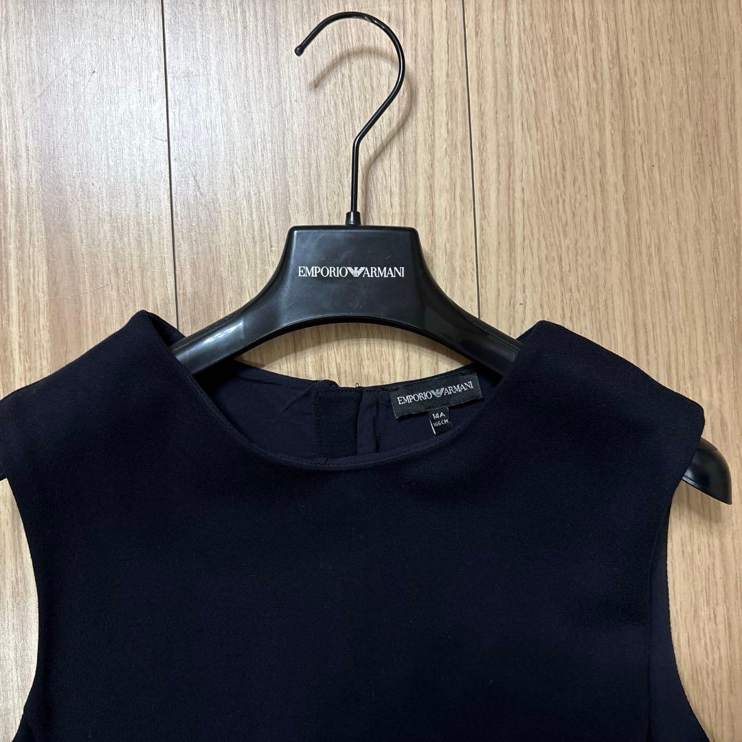 アルマーニジュニア　女子　セット　ネイビー ブレザーとドレス　卒業式　フォーマル