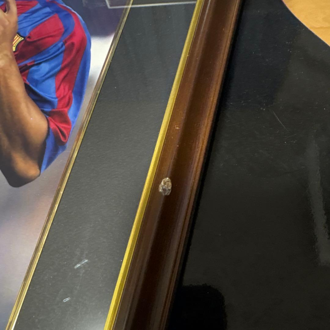 THE DUGOUT ロナウジーニョ　直筆サインフォト　額縁付き