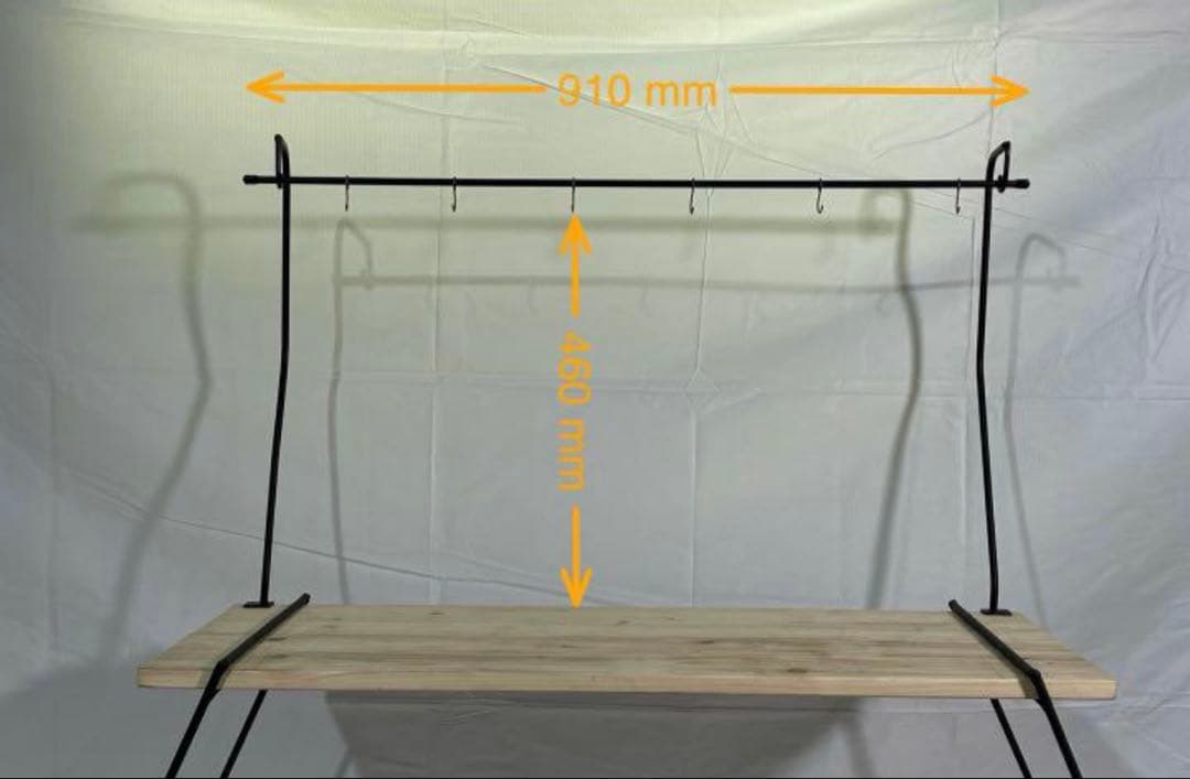 キャンプ　アイアンラック
