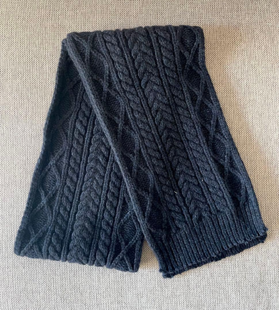 Maison Margiela メゾンマルジェラ ケーブル マフラー ネイビー