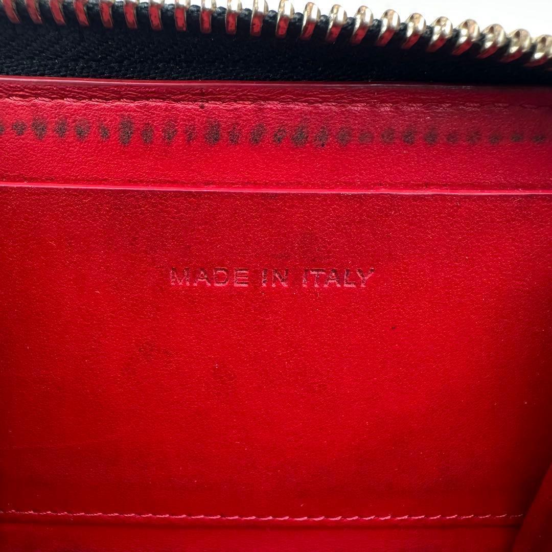 ✨美品✨ルブダン　ケース　スタッズ　パネトーネ　レオパード　エナメル　赤