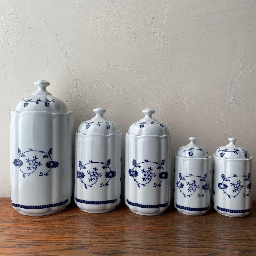 ルーマニア　APULUM社　キャニスター　砂糖　コーヒー　紅茶　塩胡椒　陶器