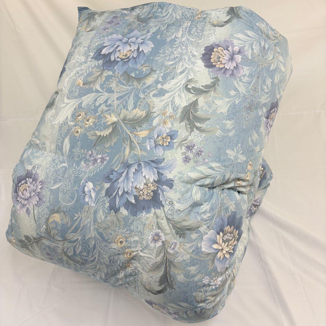 羽毛布団 シングル ポーランド ホワイトマザーグース CH92534 ブルー