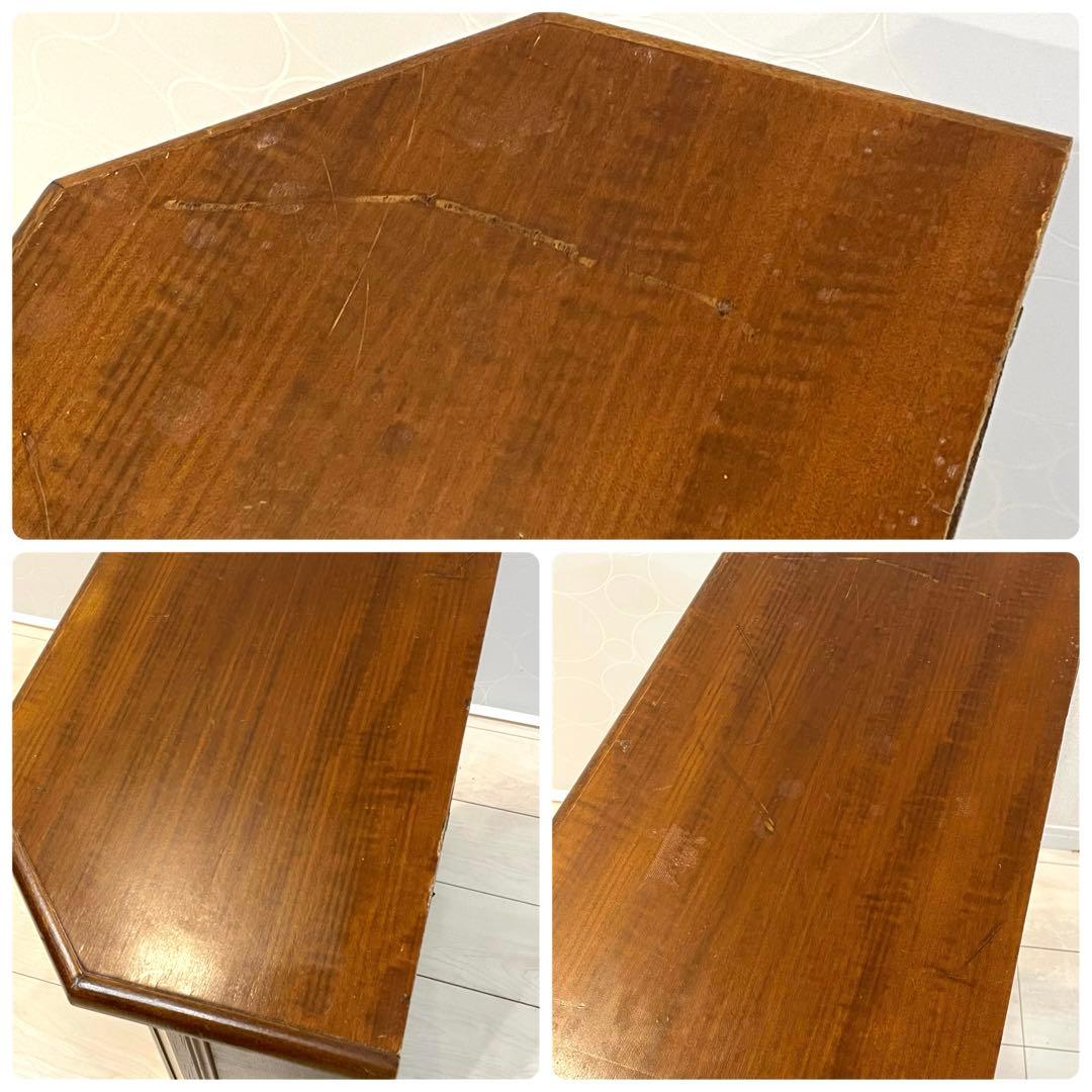 アンティーク調 象嵌 キャビネット 木製 収納棚 サイドボード コンソール