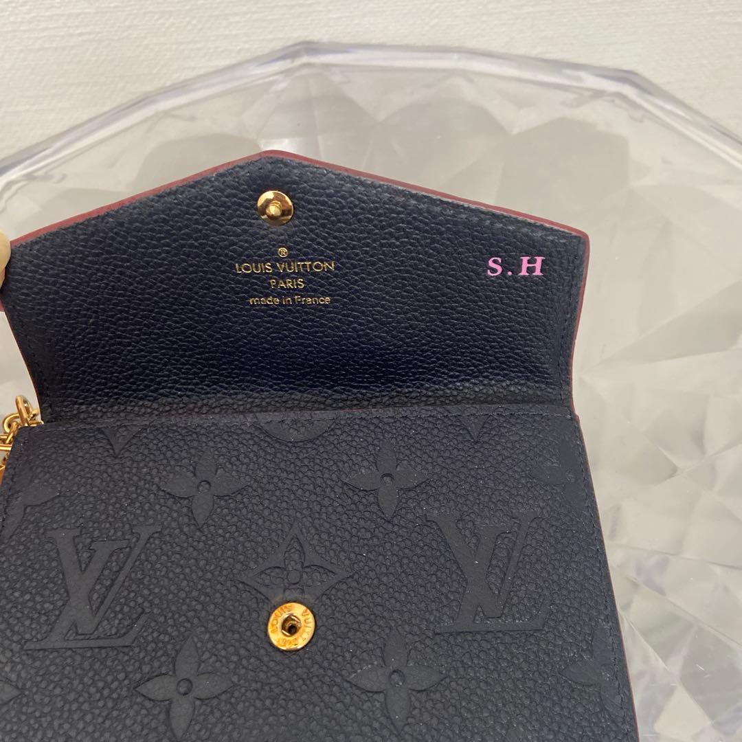 ルイヴィトン　お財布　ポシェットクレ　キーリング　ケース　マリーヌルージュ