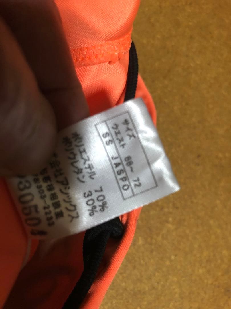 asics 競泳水着 SSサイズ オレンジ