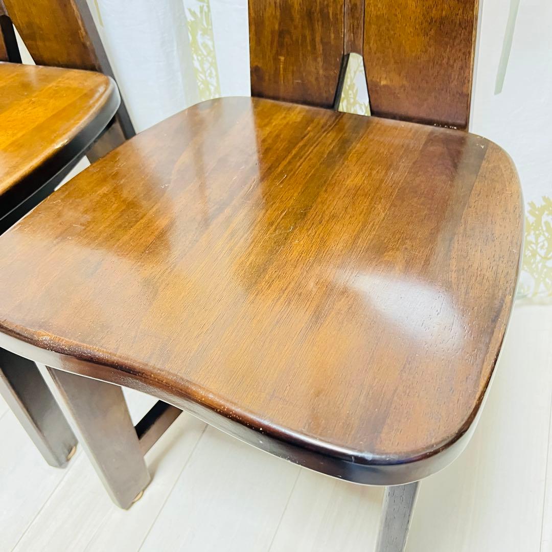 【廃盤品】カリモク RUSTIC 2脚セット ダイニングチェア①