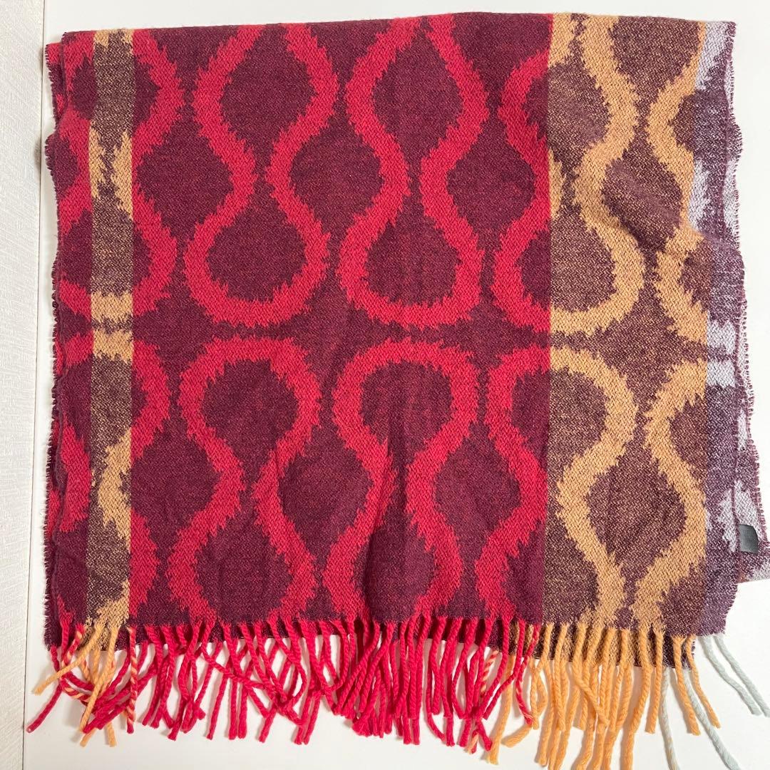 ヴィヴィアン ウエストウッド スクイグル 大判 ストール ウール マフラー