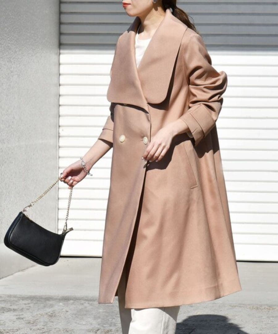 SHIPS any シップス エニィ Aライン コート タグ付き ミディコート