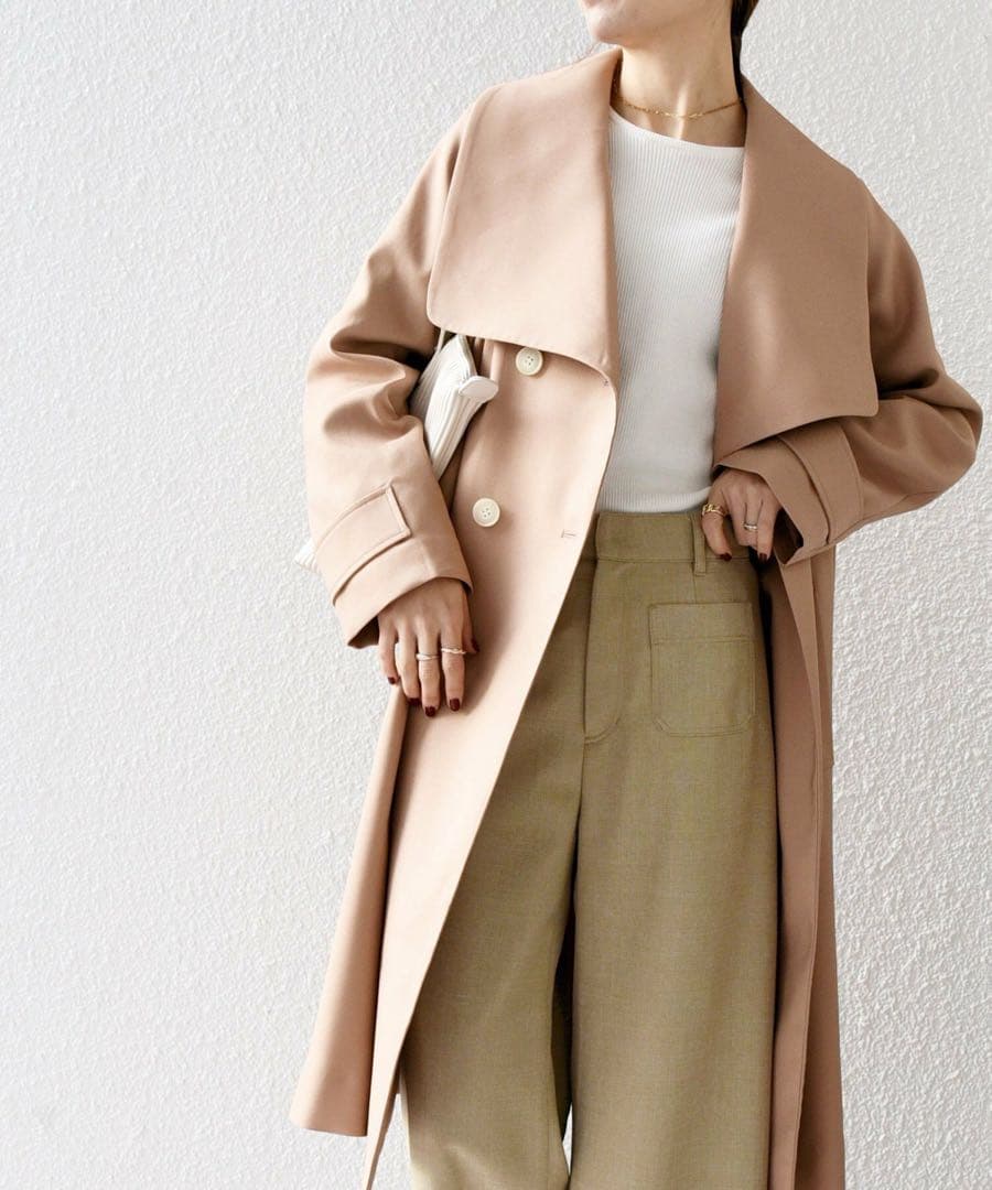 SHIPS any シップス エニィ Aライン コート タグ付き ミディコート