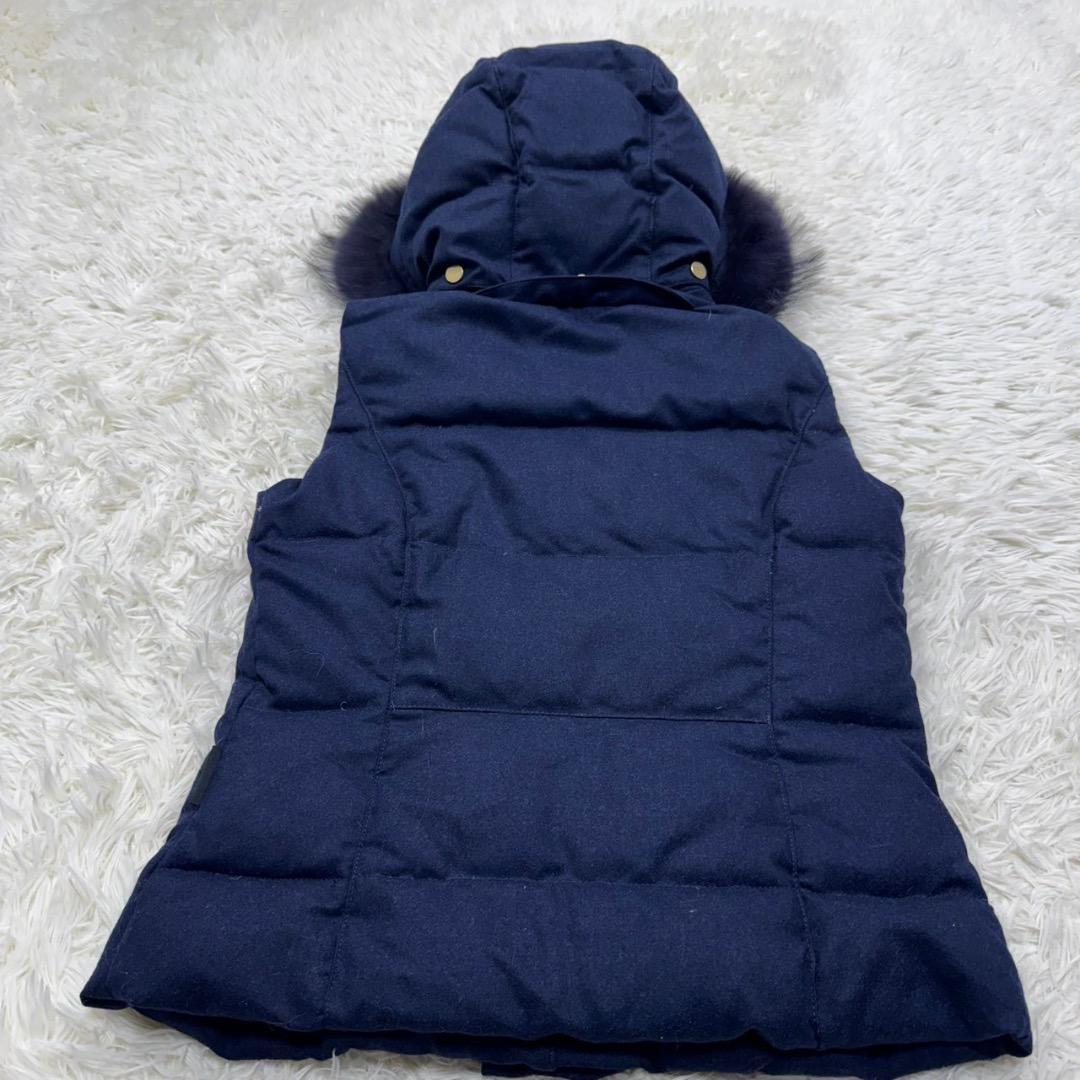 希少✨ロロピアーナ ミネルヴァ グースダウン ダウンベスト Sサイズ　ネイビー