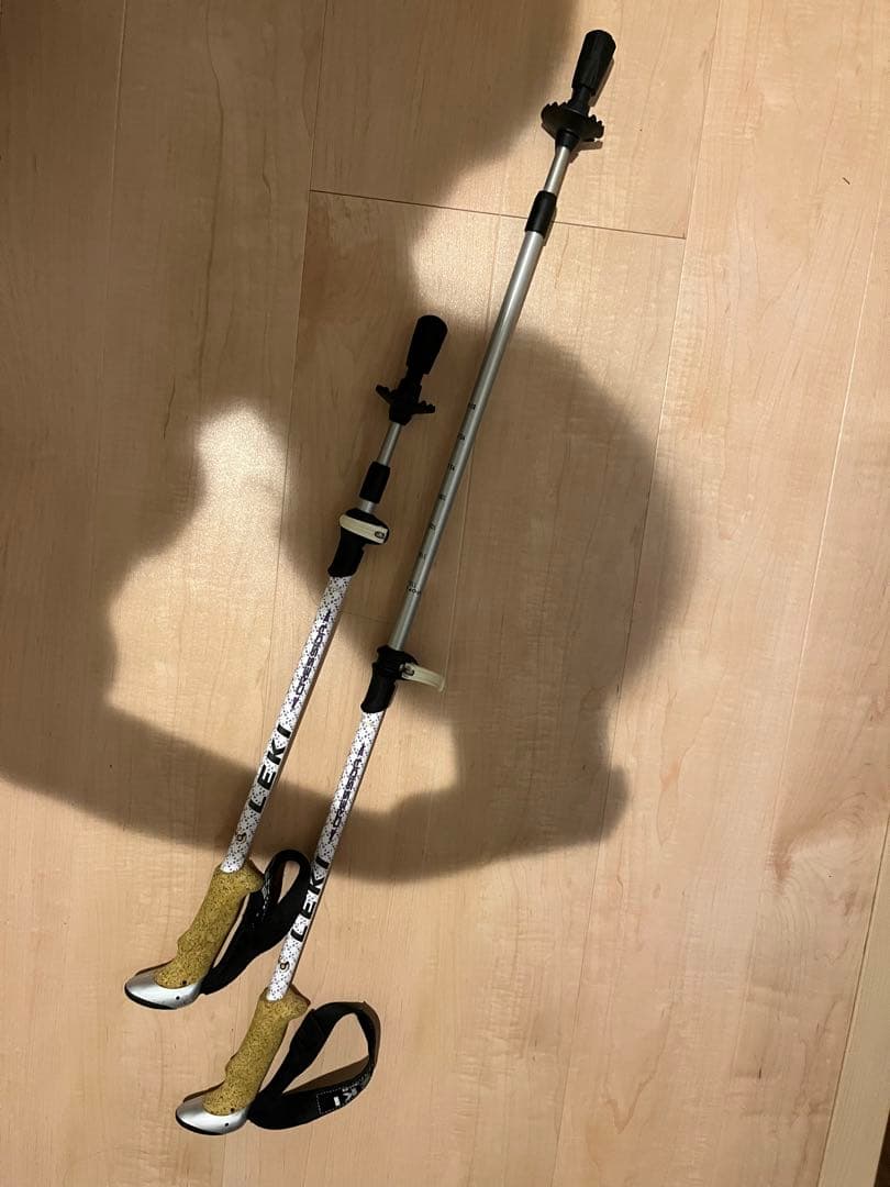 LEKI ノルディックウォーク スキー ストック 調整可能 90-120cm