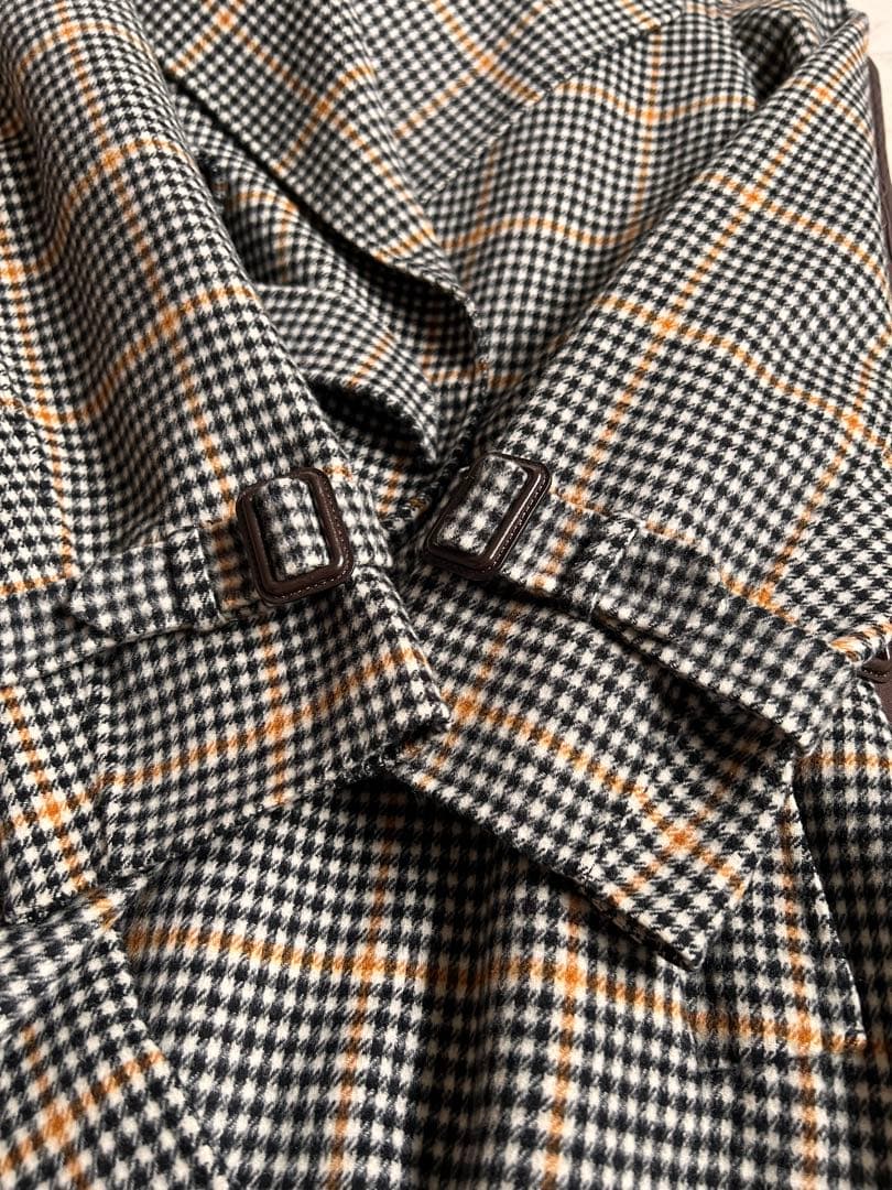 近年　アイコンコート　クチートアマーノ　希少　ギンガムチェック　大きいサイズ